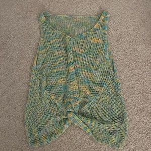 Multicolor knit tank top